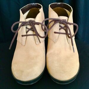 Cole Haan Britt Tan Suede Chukka Wedge Boot